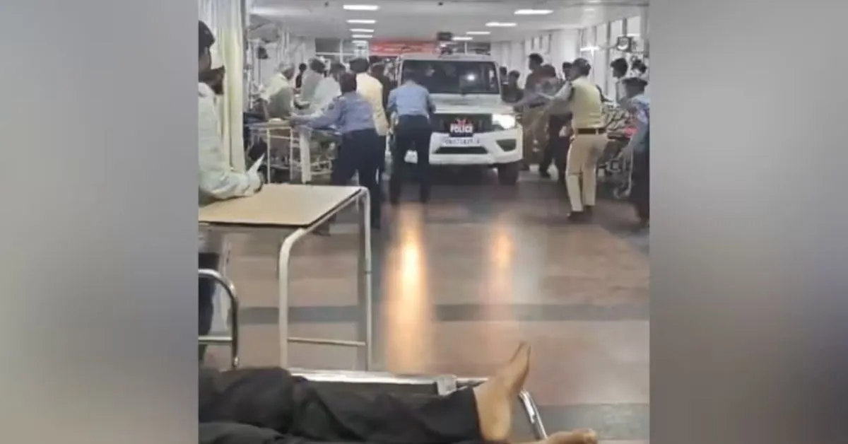 “ऋषिकेश AIIMS: इमरजेंसी वार्ड में पुलिस जीप के घुसने से हड़कंप, गार्ड ने हटाए स्ट्रेचर”