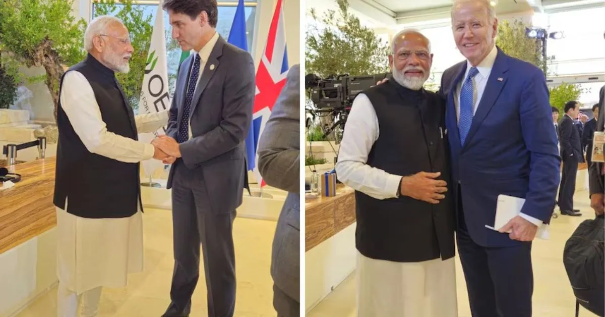 ट्रूडो के आरोपों के बाद इटली में PM मोदी की पहली मुलाकात: बाइडेन और जेलेंस्की से वैश्विक मुद्दों पर चर्चा